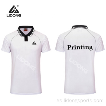 Impresión de diseño de camiseta de polo personalizado